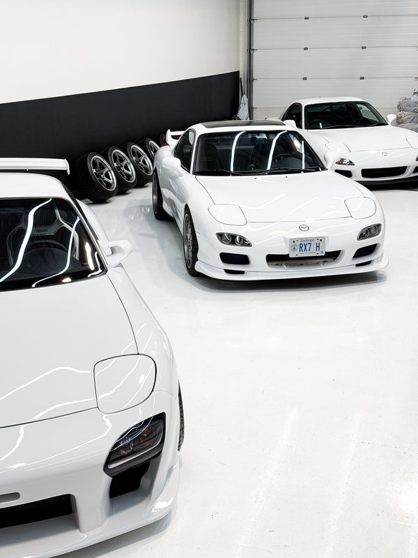 TRIPLE WHITE RX7 FDs - Sub 60 Racing | Your JDM specialist