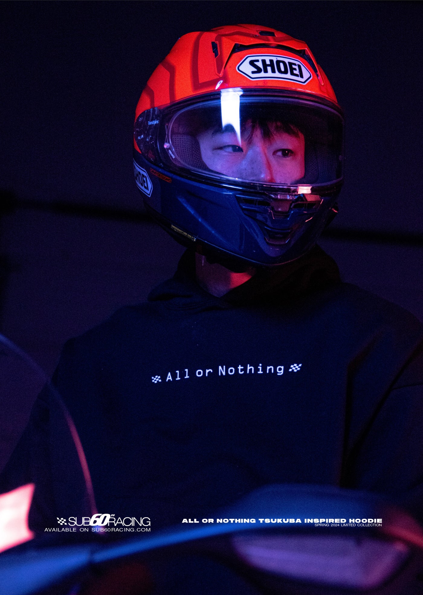 "ALL OR NOTHING" TSUKUBA INSPIRED HEAVY WEIGHT HOODIE