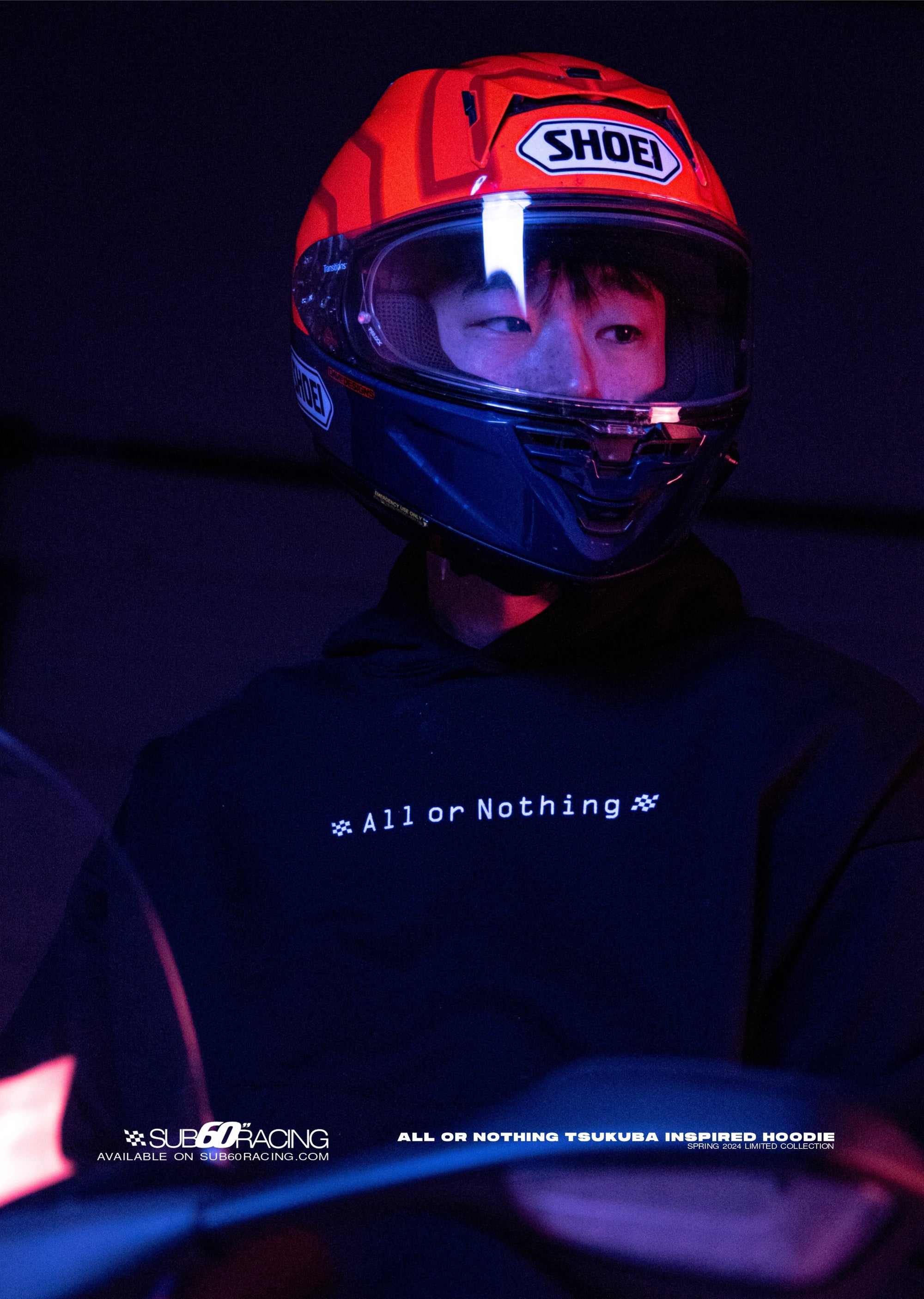 "ALL OR NOTHING" TSUKUBA INSPIRED HEAVY WEIGHT HOODIE