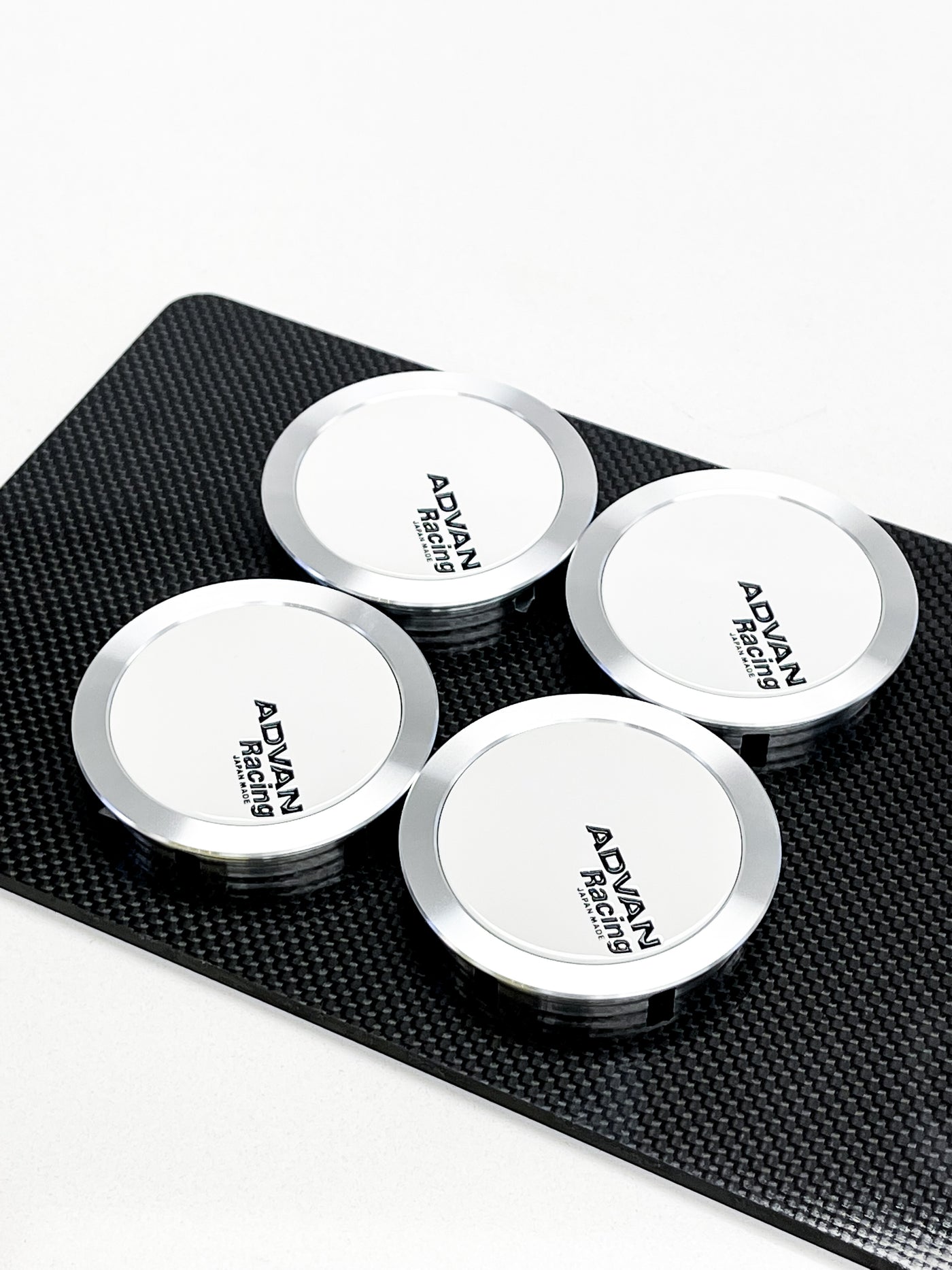 ADVAN RACING CENTER CAP - FULL FLAT 63MM WHITE