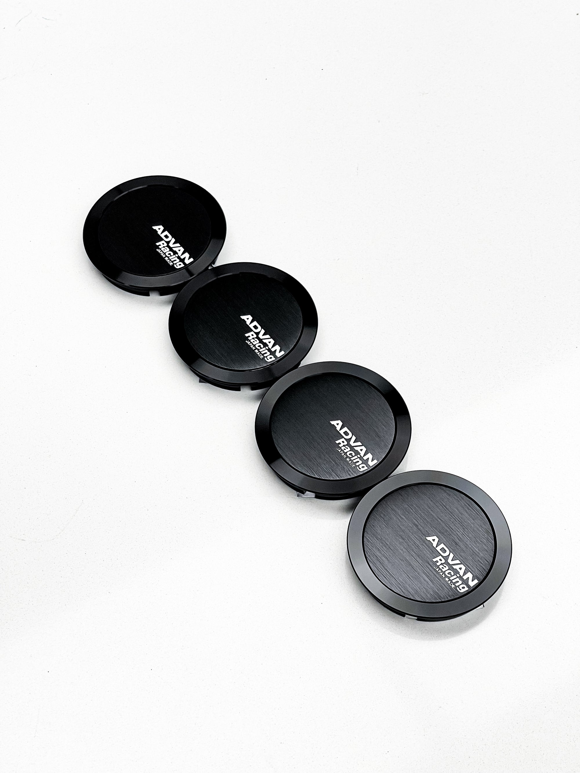 ADVAN RACING CENTER CAP - FULL FLAT 63MM BLACK - Sub 60