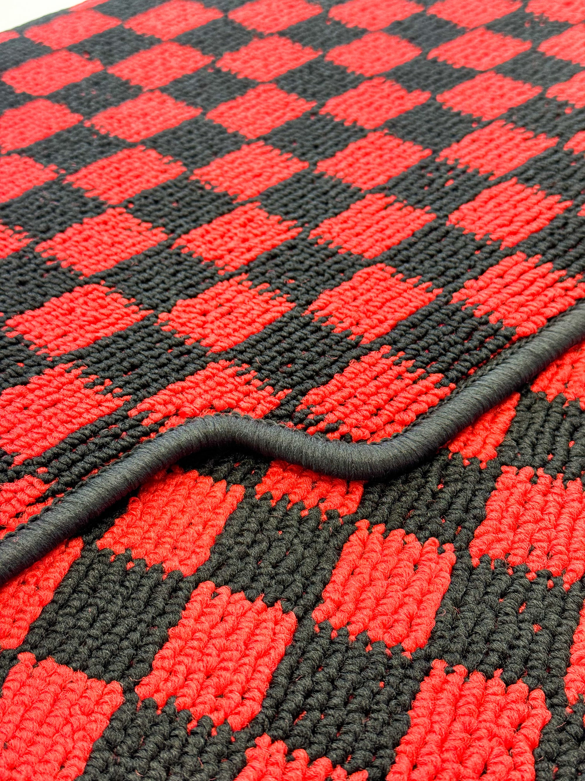 JDM STYLE CHECKERED FLOOR MATS FOR 90-05 MIATA LHD