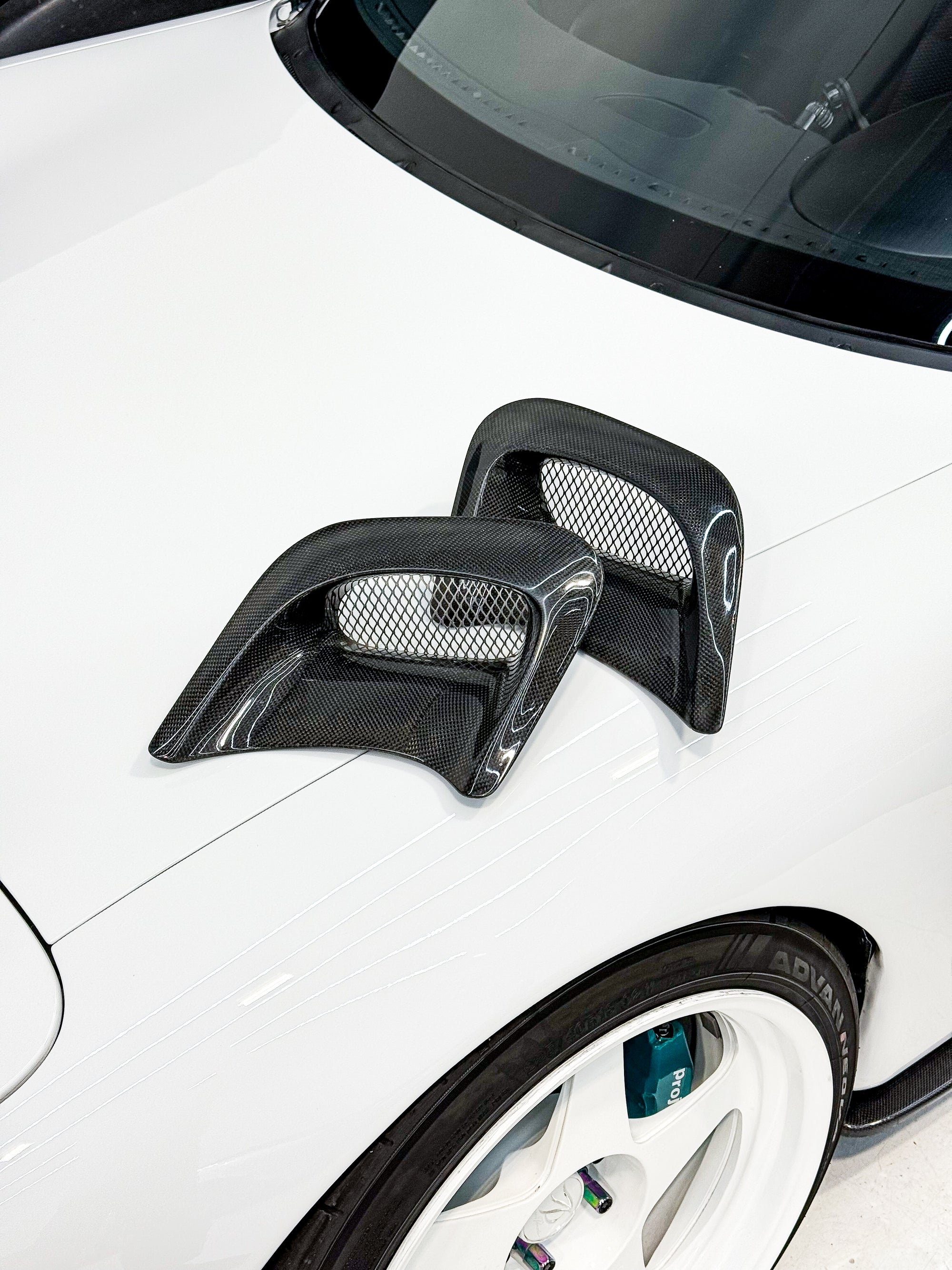 RE-Amemiya Fender Big Outlet Vents Carbon Fiber - FD3S