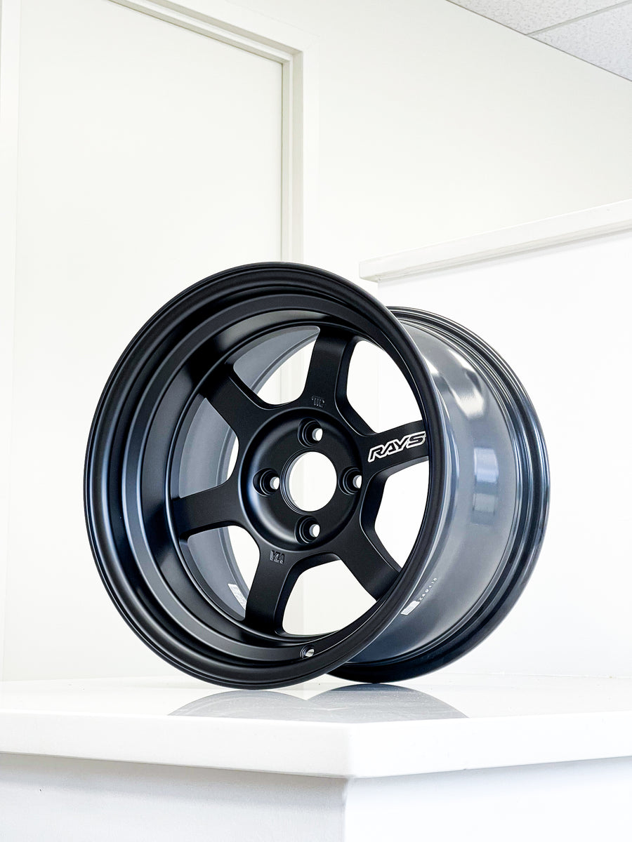 VOLK RACING TE37V 2324 EDITION 15X9 -5 4X100 BLACK