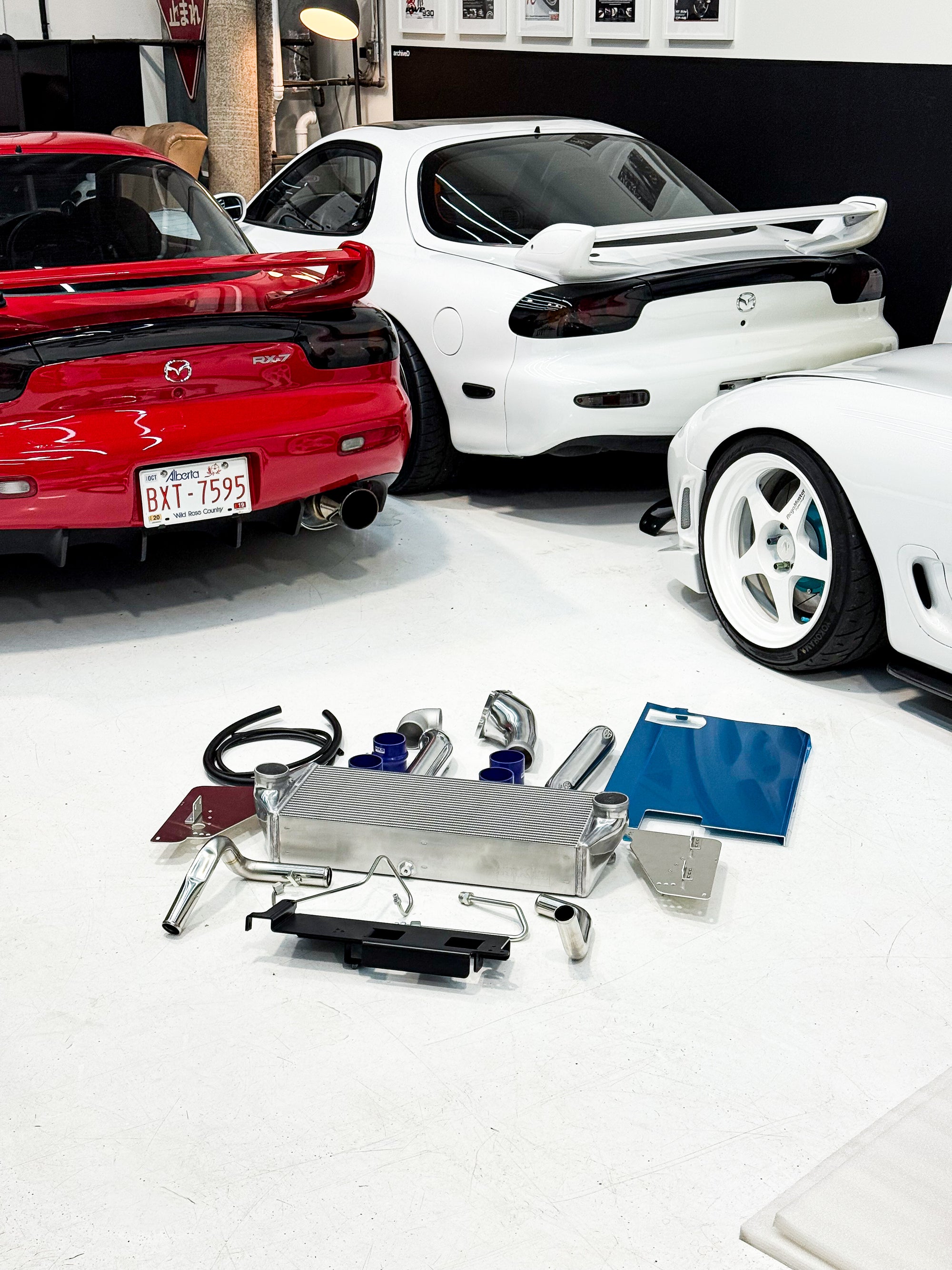 HKS V-MOUNT INTERCOOLER KIT FOR MAZDA RX-7 FD3S 13B-REW