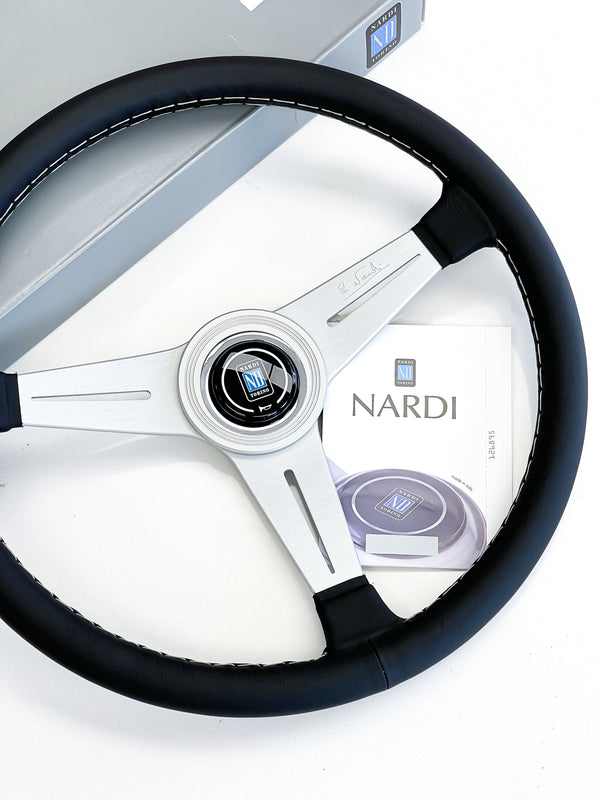 NARDI CLASSIC STEERING WHEEL SILVER SPOKE - Sub 60 Racing