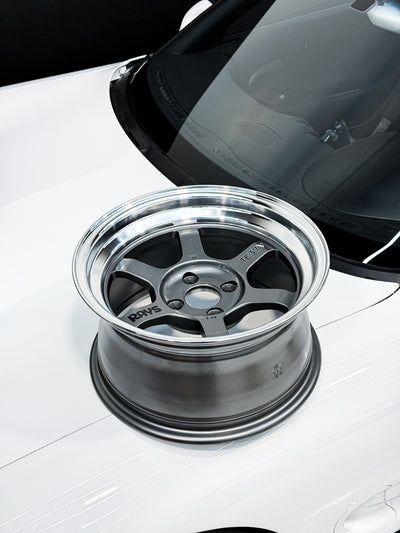 TE37V 15X8 ET0 4X100 GUNMETALLIC POLISH RIM