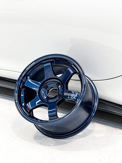 TE37SAGA S-PLUS 15X8 ET35 4X100 MAG BLUE