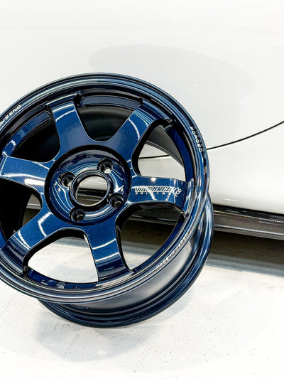 TE37SAGA S-PLUS 15X8 ET35 4X100 MAG BLUE