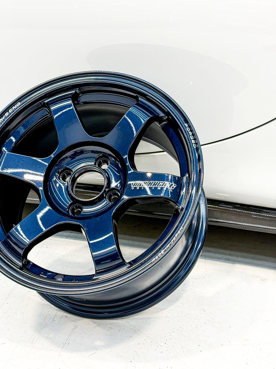 TE37SAGA S-PLUS 15X8 ET35 4X100 MAG BLUE