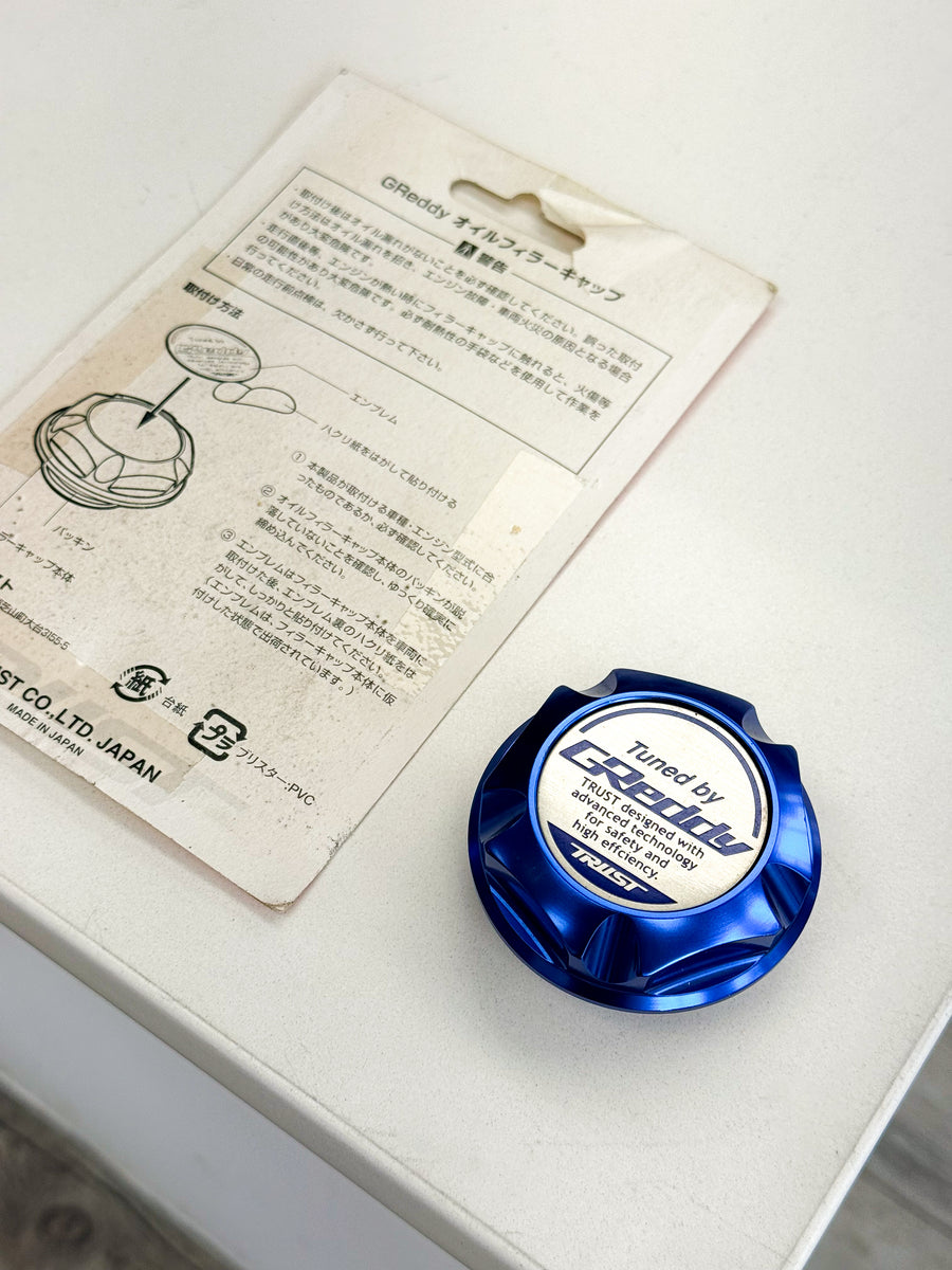 TRUST/GREDDY GEN 1 BLUE OIL CAP FOR MAZDA RX7 FD