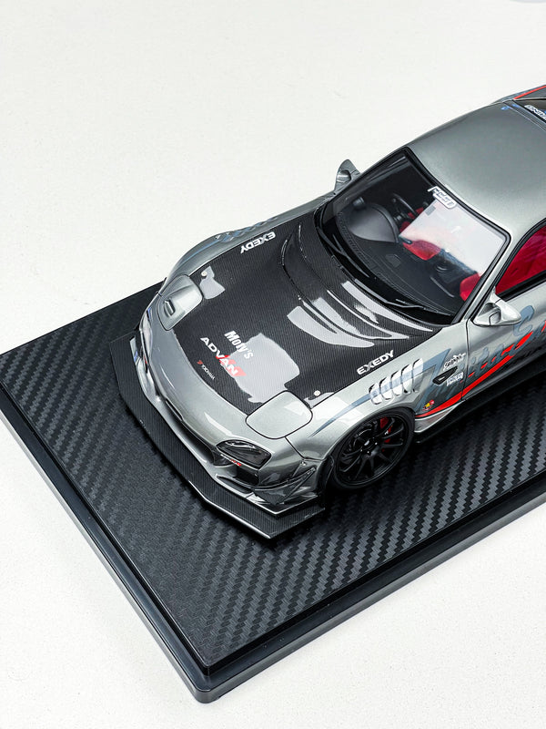 【ignition model】FEED Afflux GT3 Withエンジン Ignition Model 1:18 FEED Afflux GT3 (FD3S) Blue Metallic With 13B