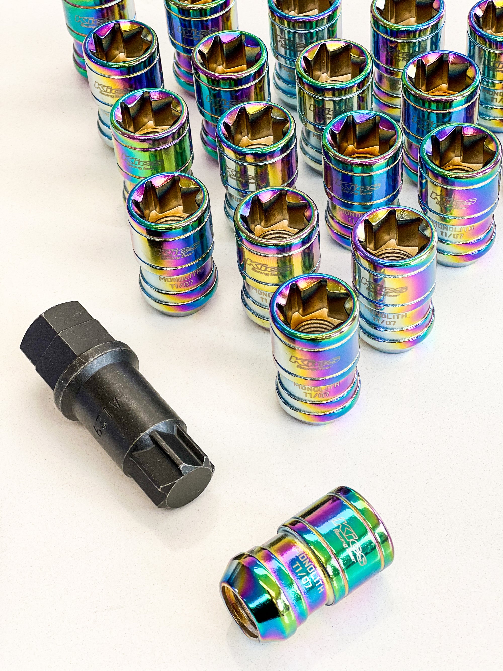 PROJECT KICS MONOLITH LUG NUT SET NEOCHROME