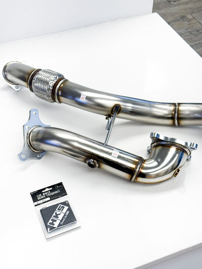 HKS DOWNPIPE AND FRONT PIPE COMO FK8